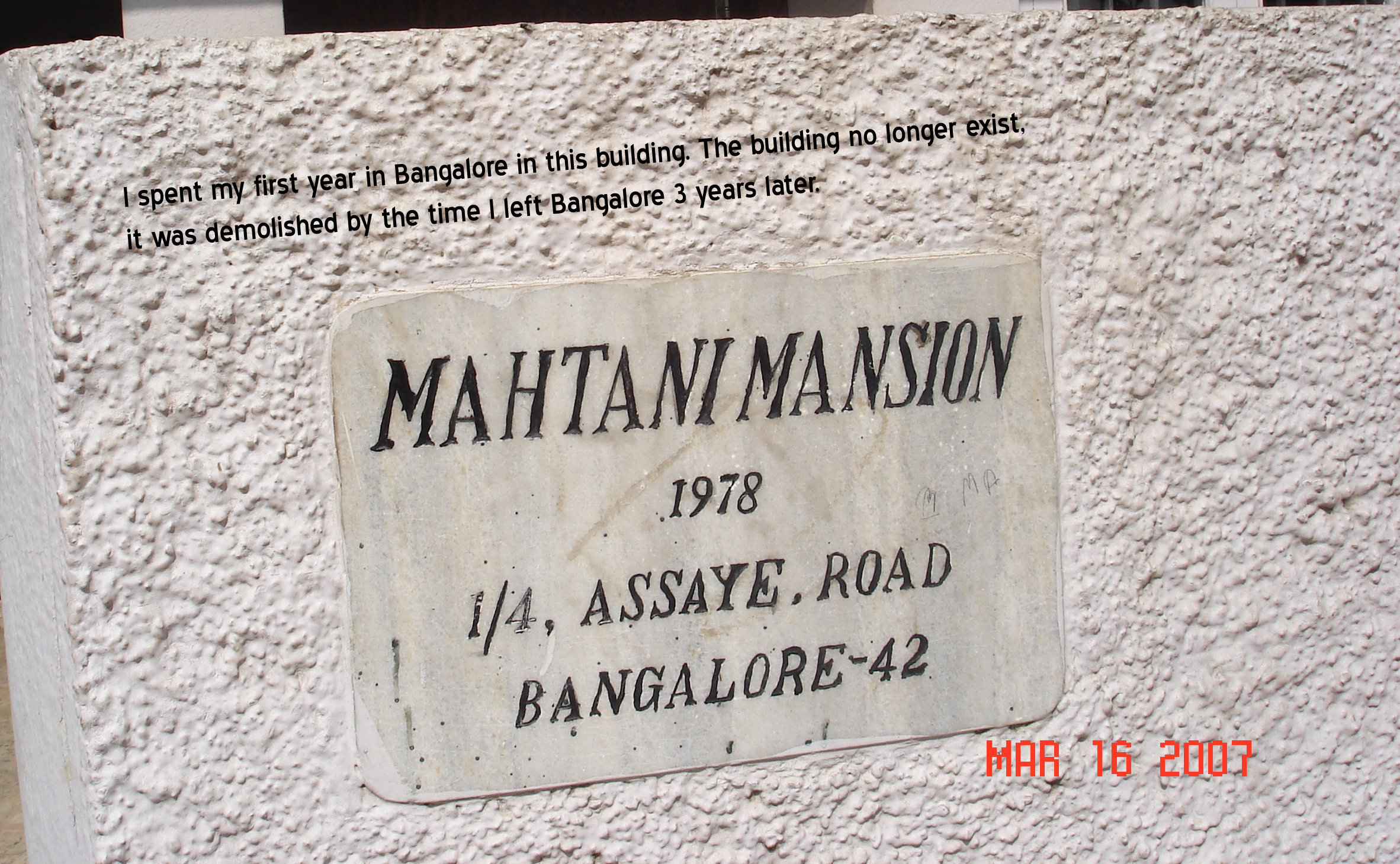 Mahtani mansion bangalore